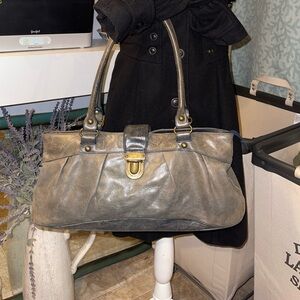 Hobo vintage shoulder bag with paisley liner